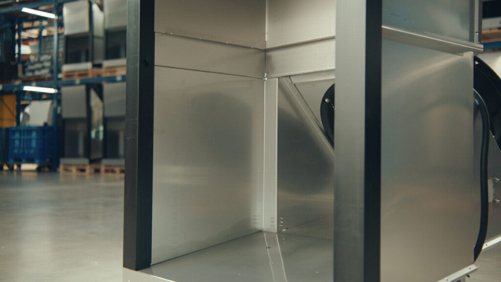 Close-up of the QFM vertical seal